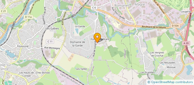 localisation de l'entreprise FIERTILE à LIMOGES