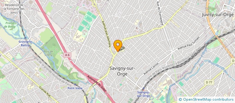 localisation de l'entreprise FIESTA à SAVIGNY-SUR-ORGE