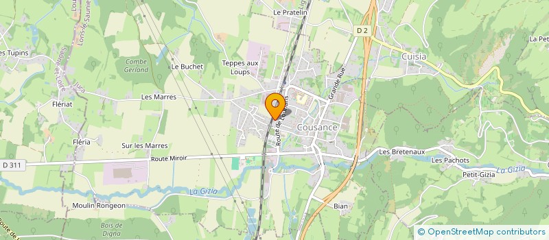 localisation de l'entreprise FIESTA DANSE  COUSANCE