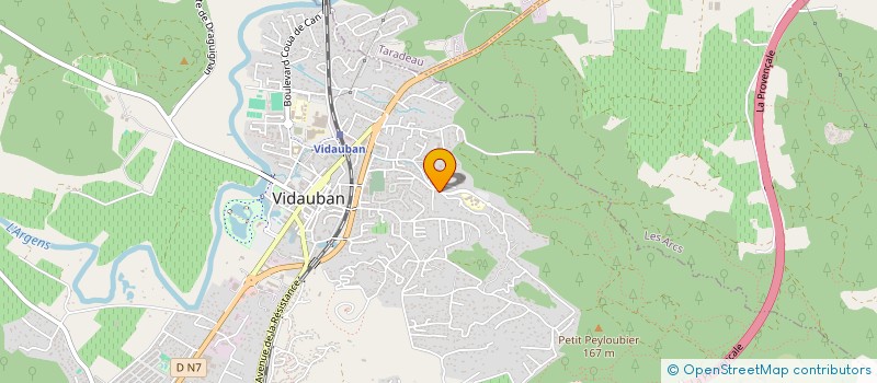 localisation de l'entreprise FIETIER ALAIN PLAQUISTE à VIDAUBAN