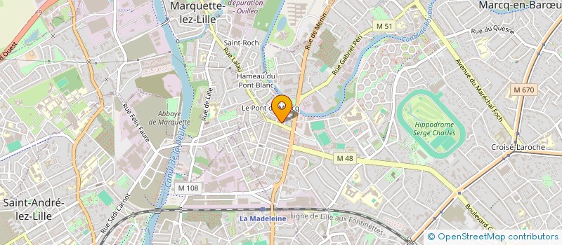 localisation de l'entreprise FIEVET FRERES à MARCQ-EN-BARŒUL