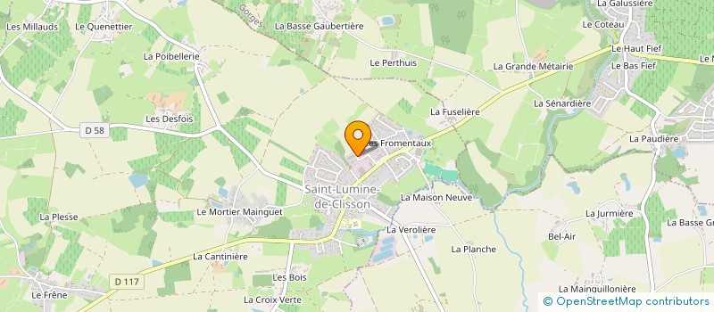 localisation de l'entreprise FIEVRE CARRELAGE à GORGES