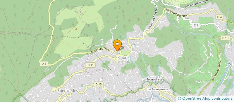 localisation de l'entreprise FIF 06  CABRIS