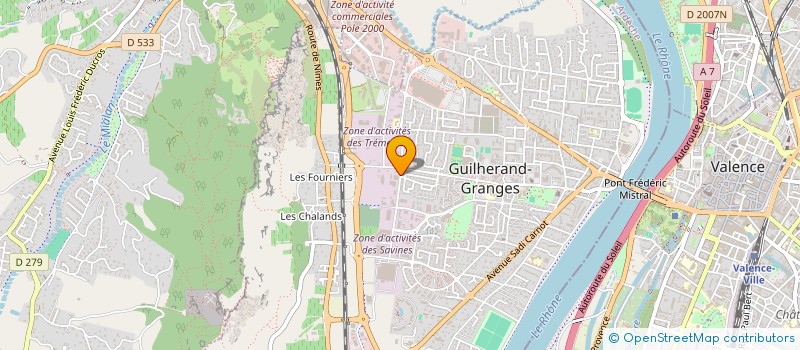 localisation de l'entreprise FIFORM  GUILHERAND-GRANGES