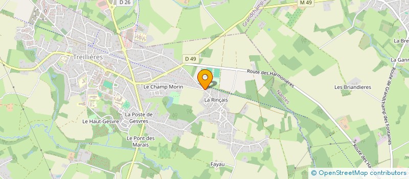 localisation de l'entreprise FIFTY  TREILLIERES