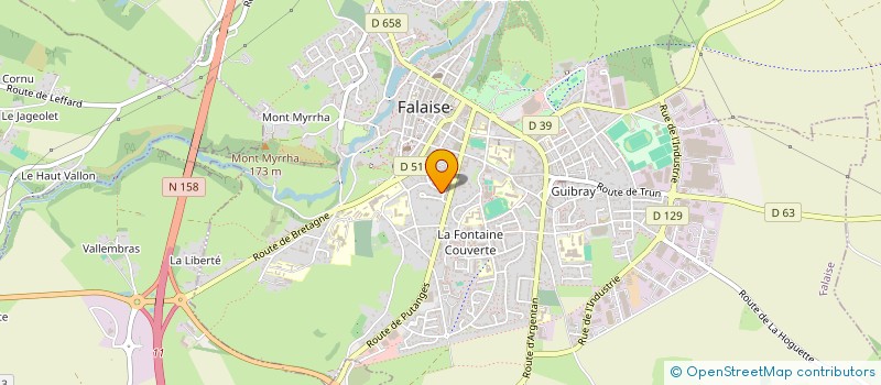 localisation de l'entreprise FIFTY FIFTY  FALAISE