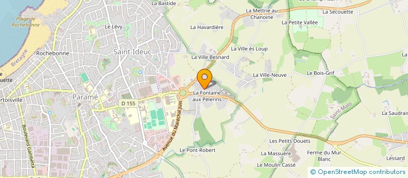 localisation de l'entreprise FIFTY-FIFTY  SAINT-MALO