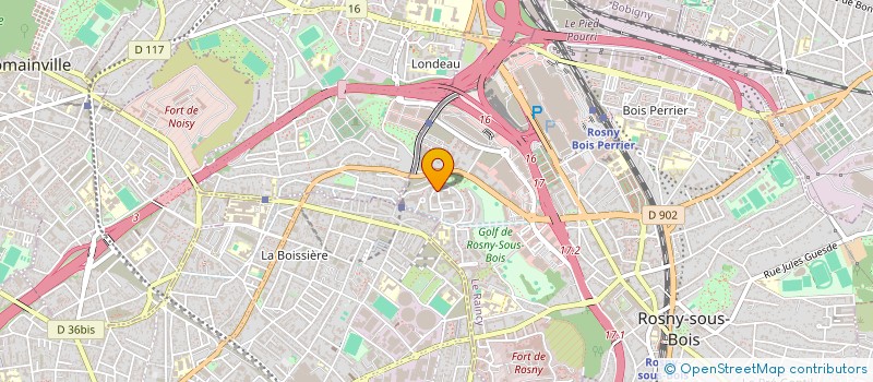 localisation de l'entreprise FIFTY FIVE PROD à ROSNY-SOUS-BOIS