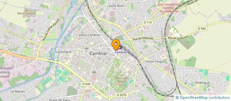 localisation de l'entreprise FIFTY ONE  CLUB DE CAMBRAI  CAMBRAI