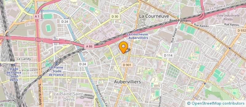 localisation de l'entreprise FIGAN  LA COURNEUVE
