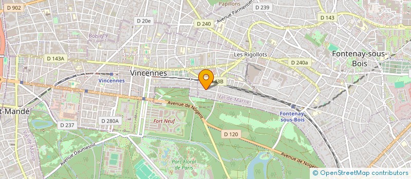 localisation de l'entreprise FIGARO INVEST à FONTENAY SOUS BOIS