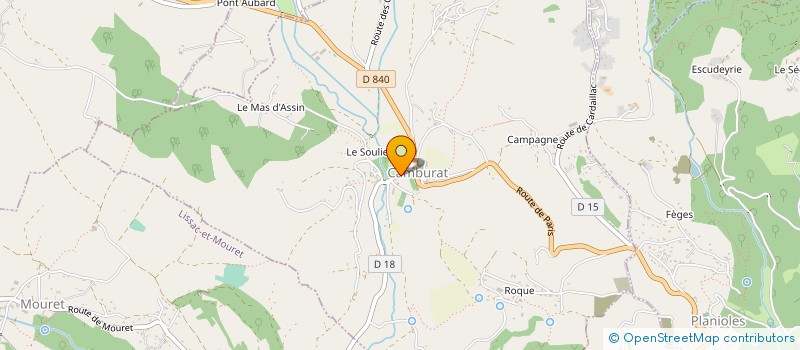 localisation de l'entreprise FIGEAC RAMONAGE  CAMBURAT