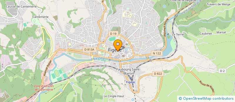 localisation de l'entreprise FIGEALINE à FIGEAC