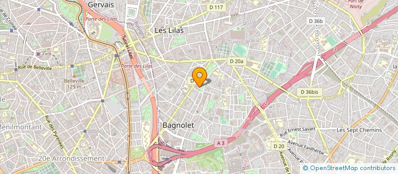 localisation de l'entreprise FIGHT ACADEMY  BAGNOLET