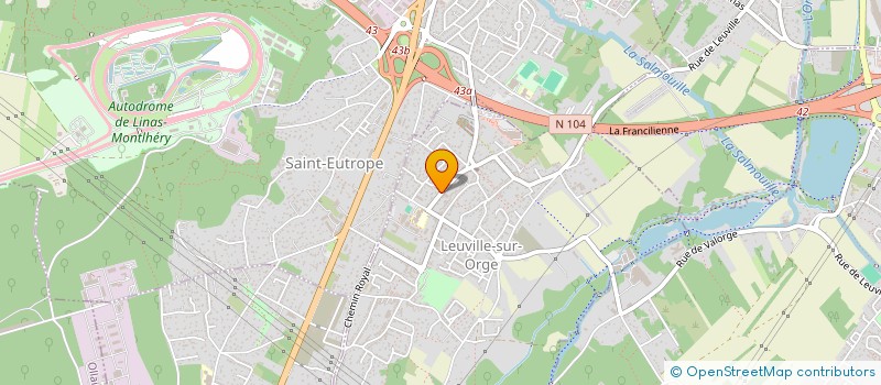 localisation de l'entreprise FIGHT BOWLING GAMES  LEUVILLE-SUR-ORGE