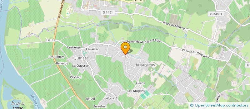 localisation de l'entreprise FIGHT CLUB LPB  QUINSAC