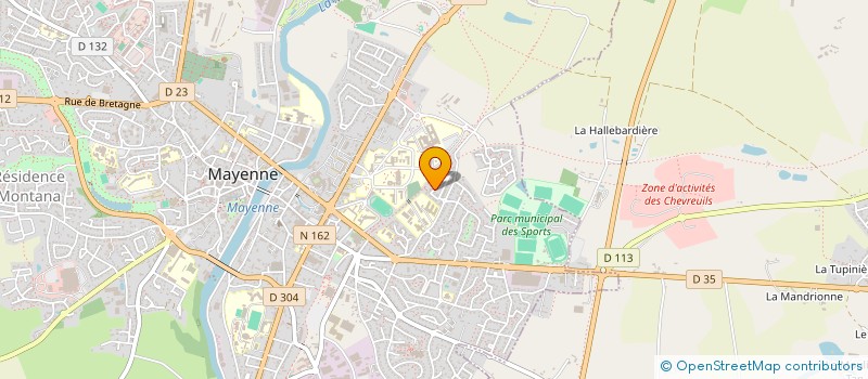 localisation de l'entreprise FIGHT CONTACT MIX DEFENSE  MAYENNE