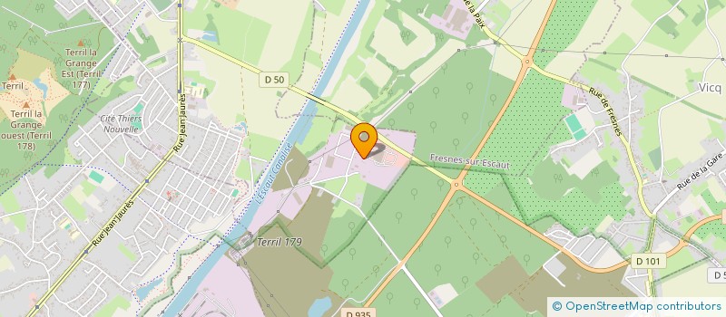 localisation de l'entreprise FIGHT FITNESS FACTORY  ESCAUTPONT