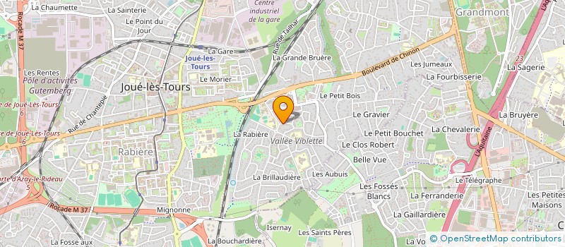localisation de l'entreprise FIGHT TEMPLE (FT37) à JOUE-LES-TOURS
