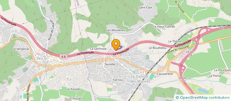 localisation de l'entreprise FIGHT YOUR LIMITS GYM  LE CANNET-DES-MAURES