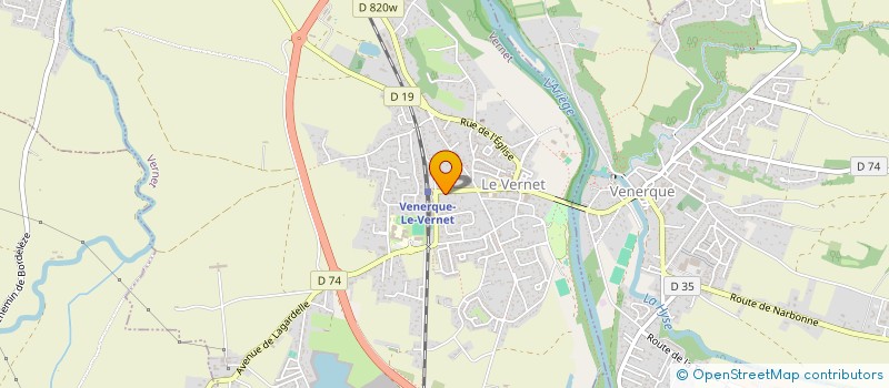 localisation de l'entreprise FIGHTING ARENA  VERNET