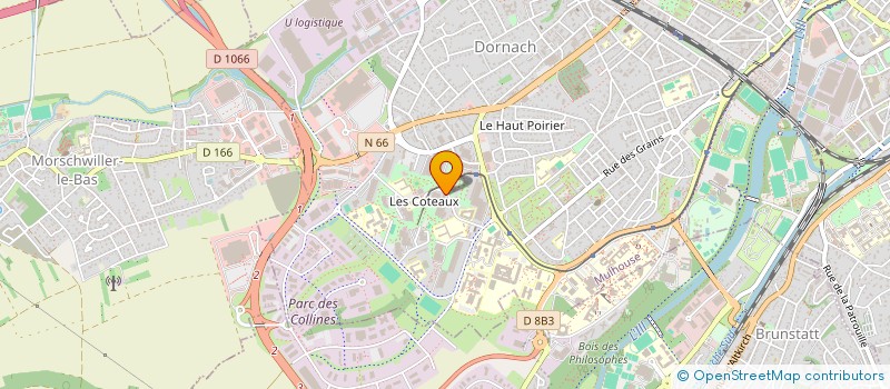 localisation de l'entreprise FIGHTING SPIRIT ET DISCIPLINES ASSOCIES  MULHOUSE