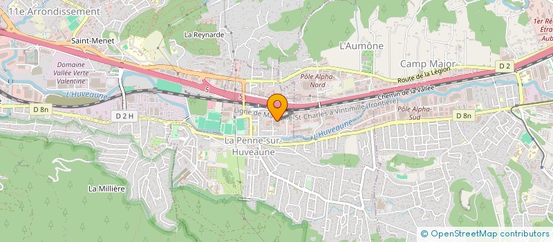 localisation de l'entreprise FIGHTSPORTDEGREE à LA PENNE-SUR-HUVEAUNE