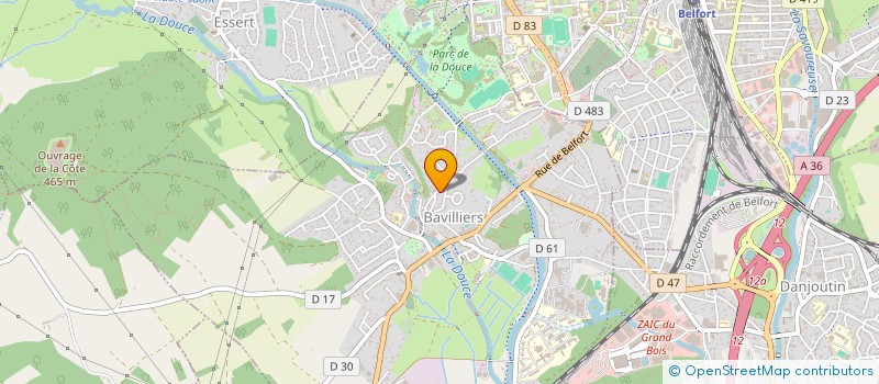 localisation de l'entreprise FIGINI SARL à BAVILLIERS