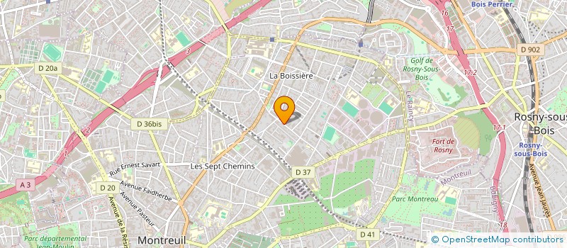 localisation de l'entreprise FIGUEIREDO à MONTREUIL