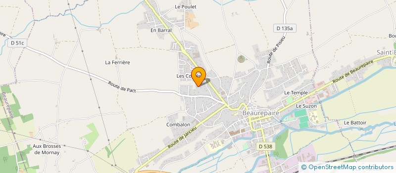 localisation de l'entreprise FIGUET SARL à BEAUREPAIRE
