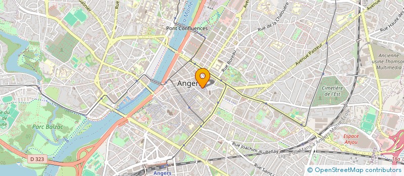 localisation de l'entreprise FIGURATION à ANGERS