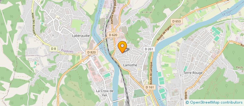 localisation de l'entreprise FIGURE DE PROUE à CAHORS