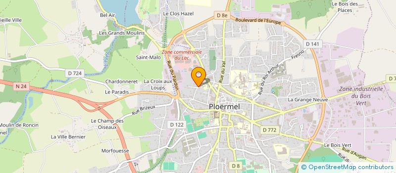 localisation de l'entreprise FIGURES DE DANSES  PLOERMEL