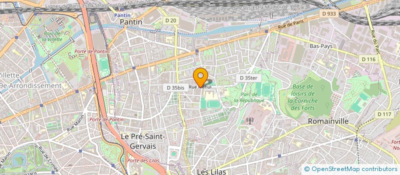 localisation de l'entreprise FIGYSTYL à PANTIN