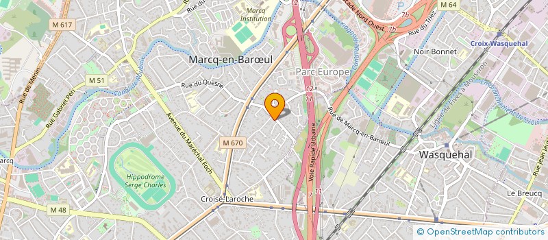 localisation de l'entreprise FIHEEM PROPERTY 1 à MARCQ-EN-BARŒUL
