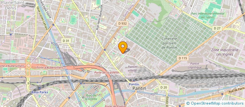 localisation de l'entreprise FIIUEL PARIS à PANTIN