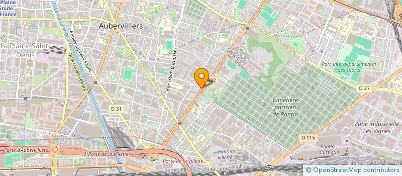 localisation de l'entreprise FIJY CAR  AUBERVILLIERS