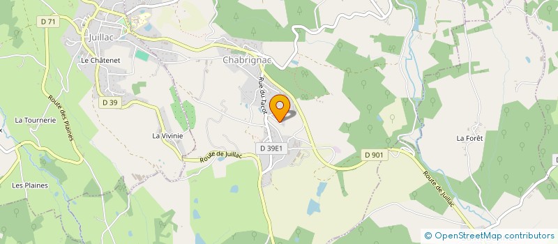 localisation de l'entreprise FIKRI - DURAND  CHABRIGNAC