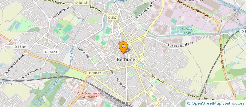 localisation de l'entreprise FIL A FIL à BETHUNE