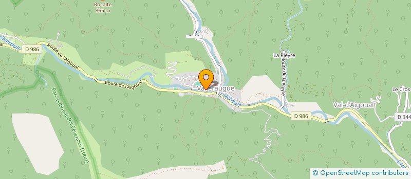 localisation de l'entreprise FIL D'ARGENT à VAL-D'AIGOUAL