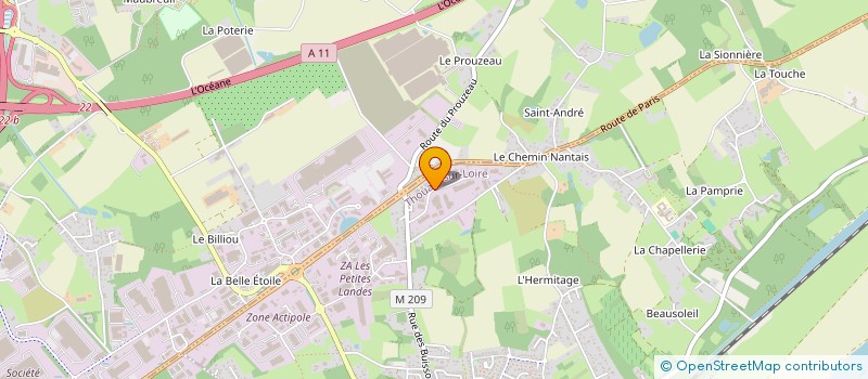 localisation de l'entreprise FIL D'ECUME  THOUARE-SUR-LOIRE