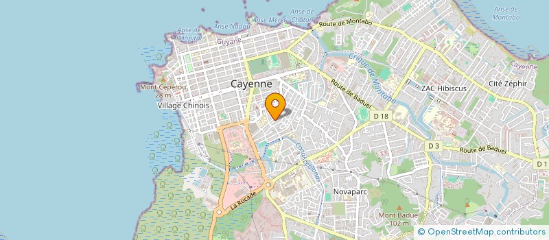 localisation de l'entreprise FIL DE ROSHAN  CAYENNE