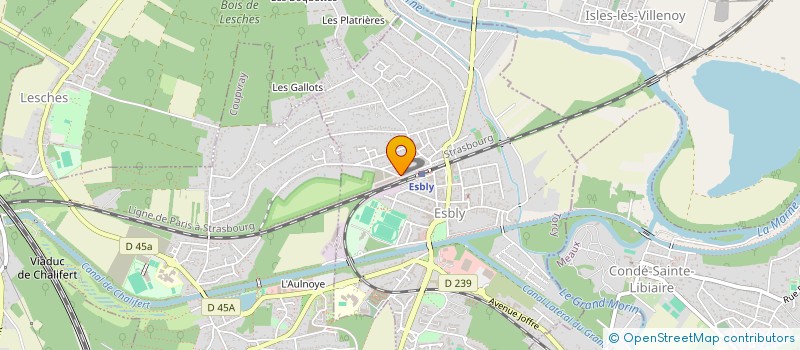 localisation de l'entreprise FIL DELUXE à ESBLY
