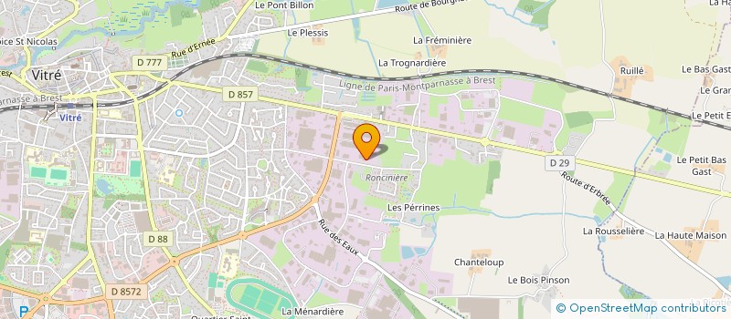 localisation de l'entreprise FIL'EA à VITRE