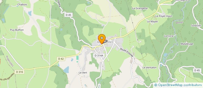 localisation de l'entreprise FIL ELEC  AUGEROLLES