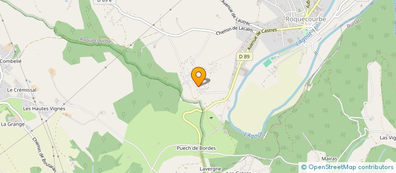 localisation de l'entreprise FIL ELEC  ROQUECOURBE