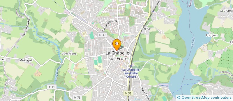 localisation de l'entreprise FIL ET TENDANCES à LA CHAPELLE-SUR-ERDRE