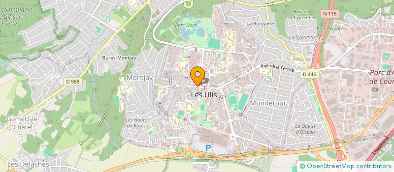 localisation de l'entreprise FIL ET TISSUS à LES ULIS
