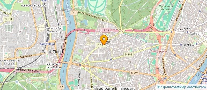 localisation de l'entreprise FIL ROUGE à BOULOGNE-BILLANCOURT
