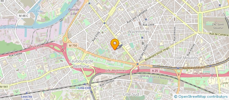 localisation de l'entreprise FIL ROUGE à LILLE